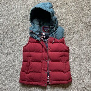 Patagonia Bivy Vest Womens Small Maroon/blue